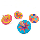 Wooden Spin Top with Pattern 1pc Random Design Will Be Shipped - EKT3827